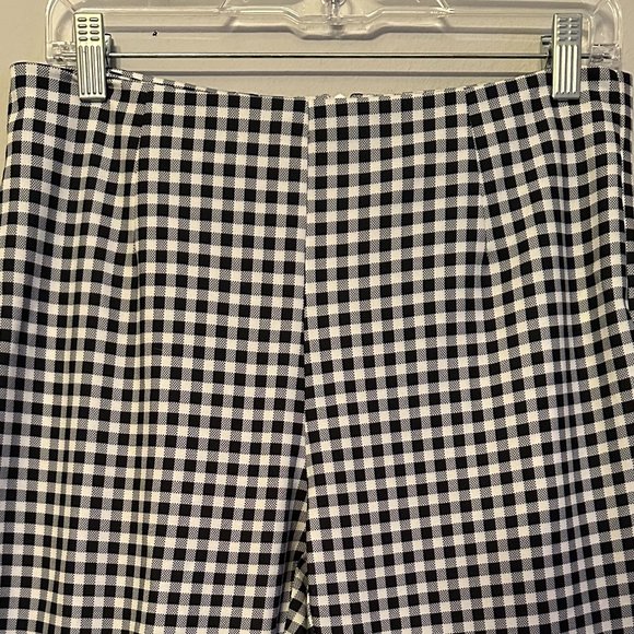 Princess Polly Women's Iggy Gingham Pants in White and Black Size 8 - Picture 3 of 16